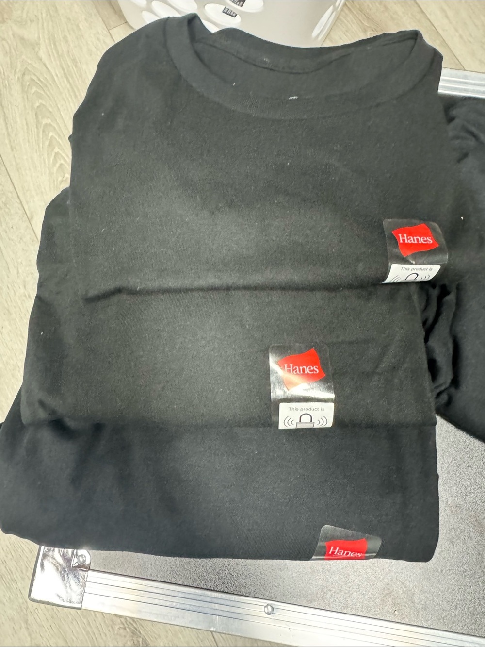 Hanes Black Short Sleeve Crewneck T-Shirt Pack